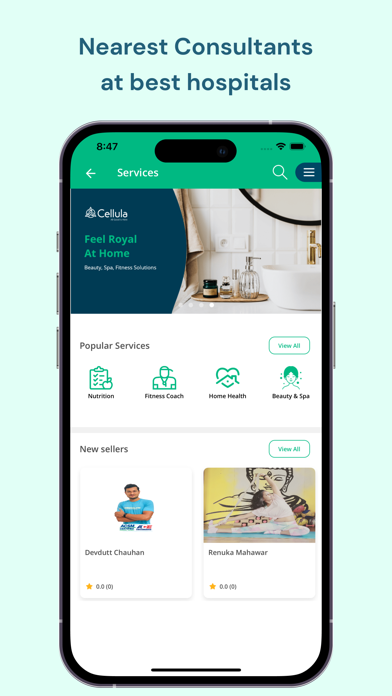 Cellula: Healthy Lifestyle App Screenshot
