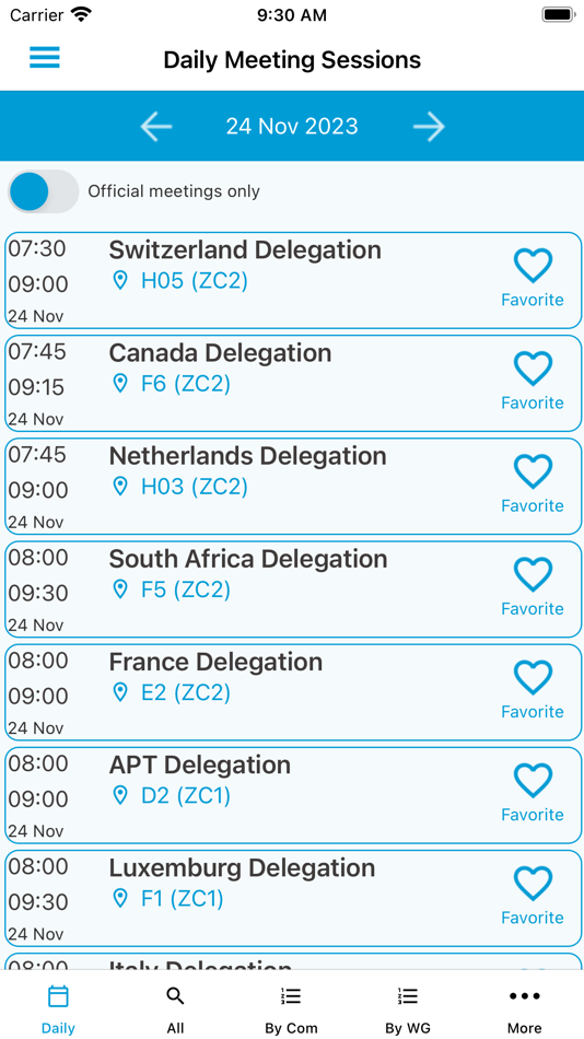 #1. WRC23 (iOS) 由: International Telecommunication Union