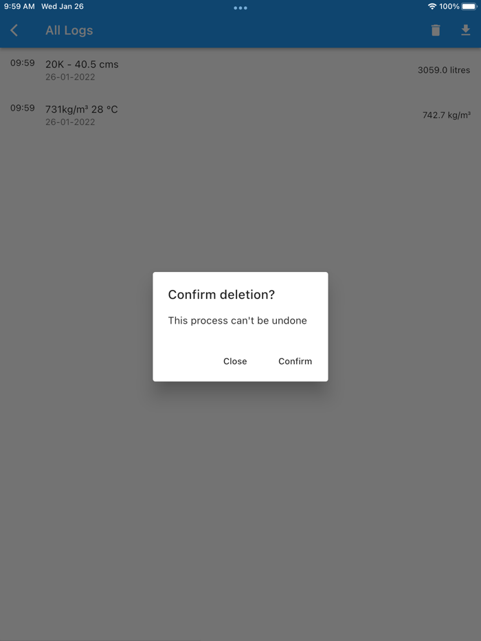 Fuel Density and Volume Calc
