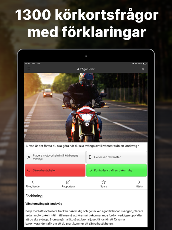 Screenshot #5 pour iKörkort MC