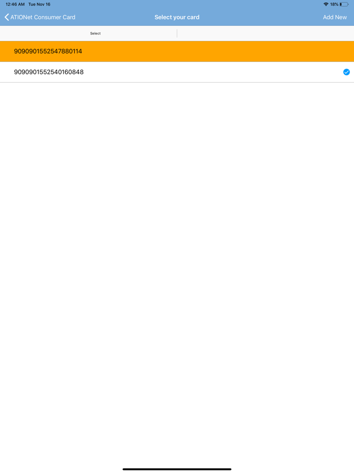 Ationet Consumer Card