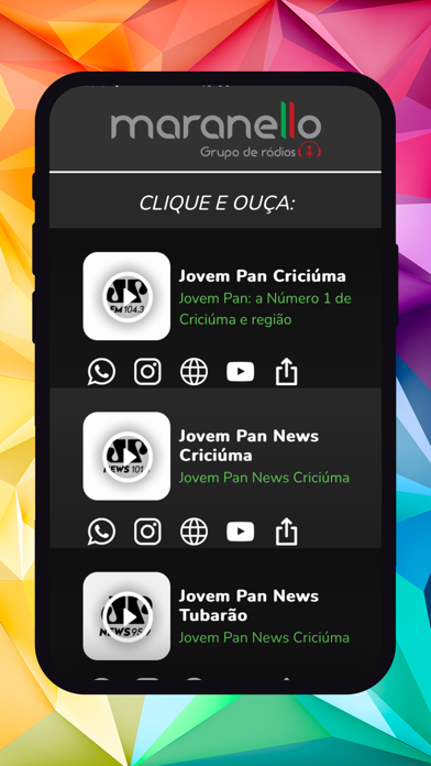 Jovem Pan Criciúma Oficial Screenshot