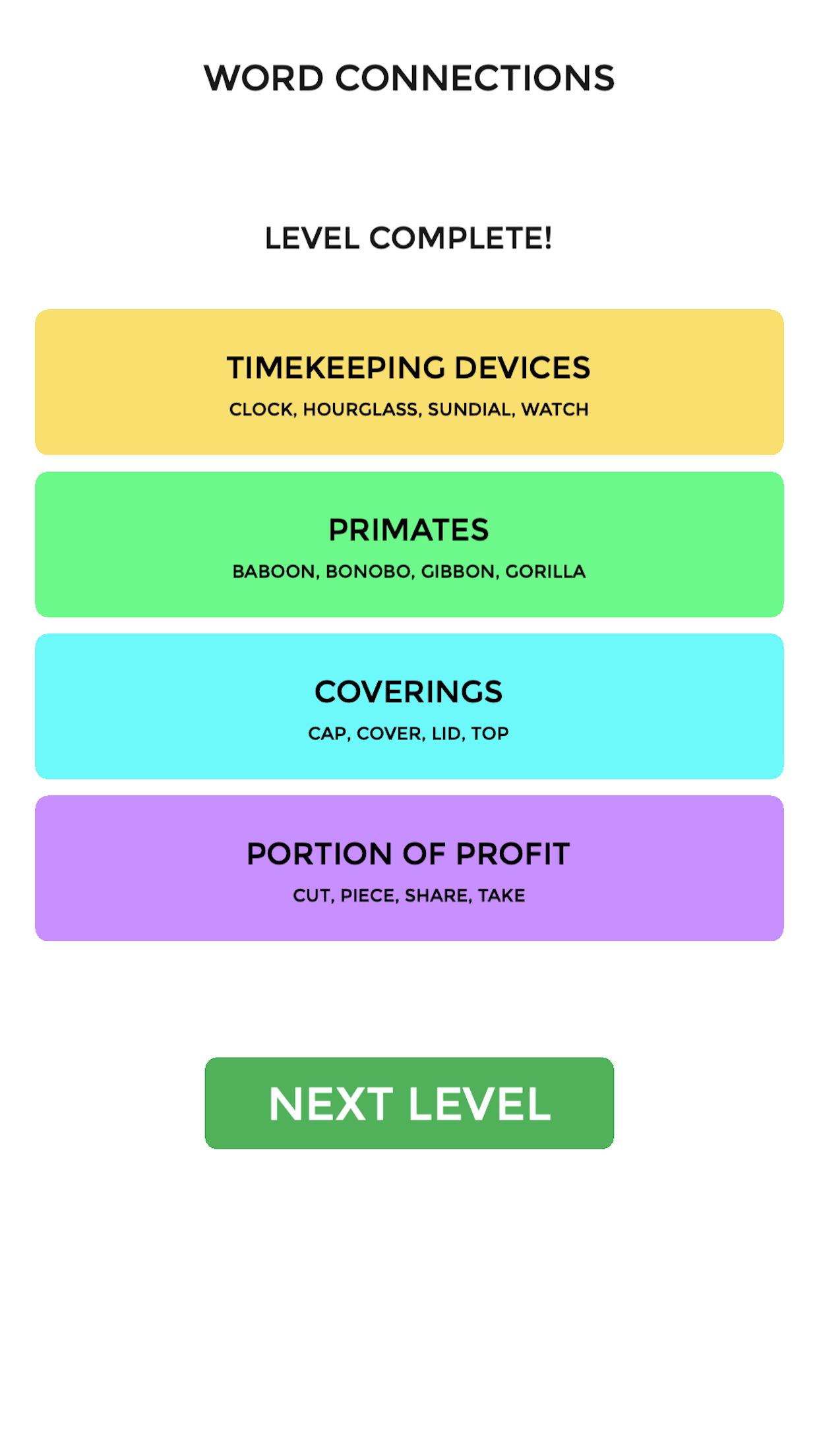 Connections - Word Game screenshot 4