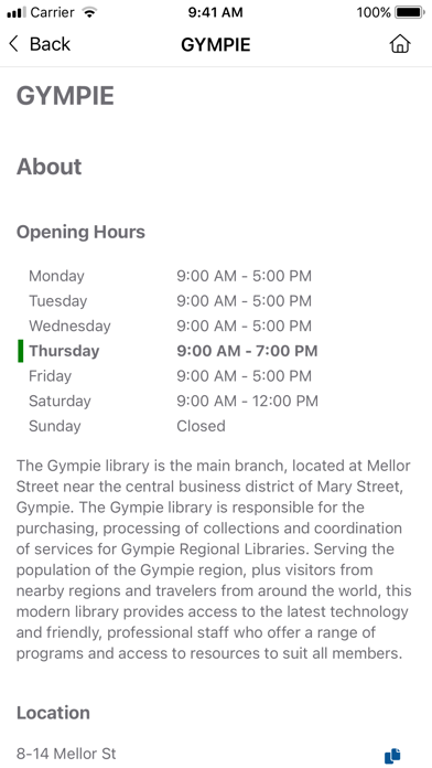 Gympie Regional Libraries Screenshot