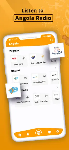 Game screenshot Angola Radio Stations Live mod apk