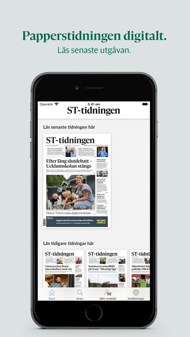 ST-tidningen e-tidning Screenshot