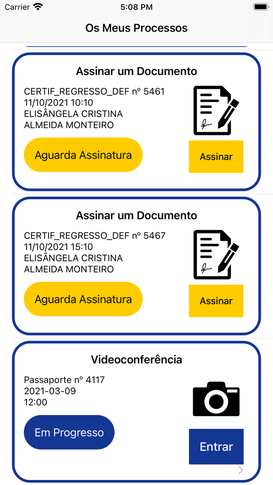 #6. Biometrics Portal Consular (iOS) By: NOSi