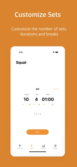 Game screenshot Squatstar: squat counter apk