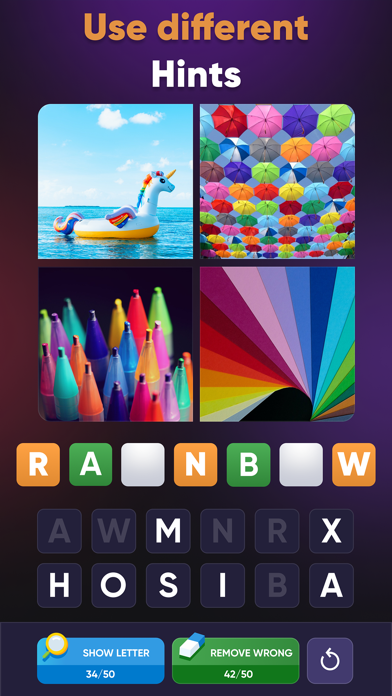 4 Pics - Word Association Game Screenshot