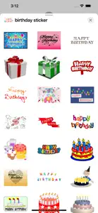 Happy Birthday Stickers 2017 screenshot #1 for iPhone