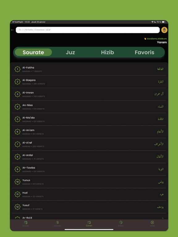 Screenshot #5 pour Murid Pro: Coran Xassida Adhan