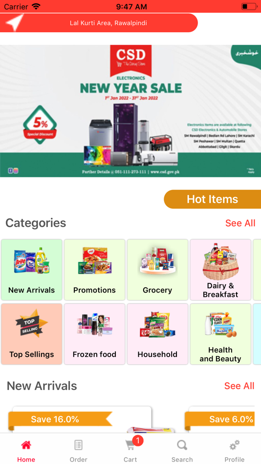 #1. CSD Grocery (iOS) Podle: Canteen Stores Department