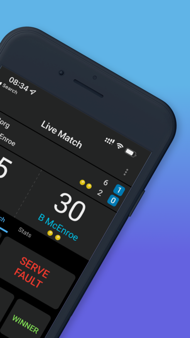 Tennis Stats & Score Screenshot