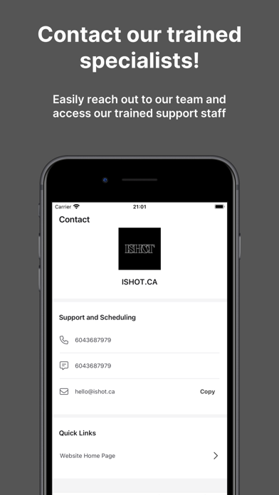 ISHOT.CA Screenshot