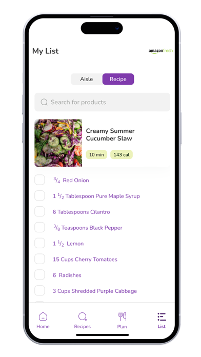 BetterFoodGuru Meal Planner Screenshot