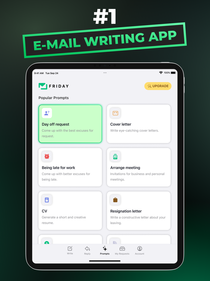 Friday AI E-mail Writer