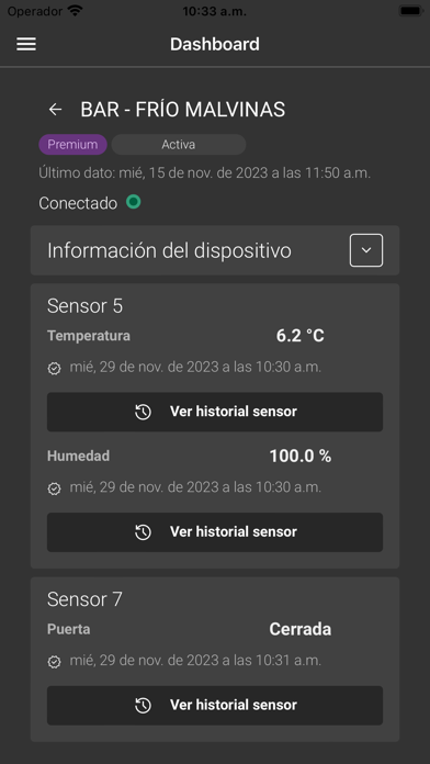 Sensify Screenshot