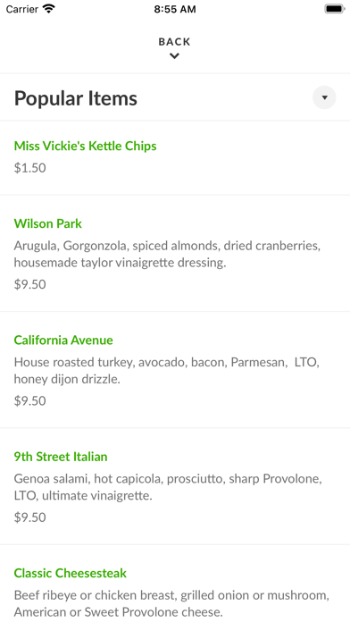 Taylor Gourmet DC Screenshot