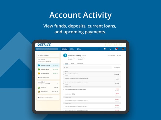 SESLOC Mobile App iPad screenshot 6 - Finance app