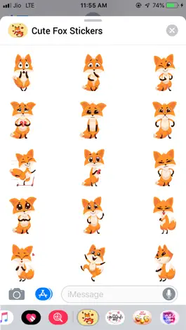 Game screenshot Cute Fox Emojis apk