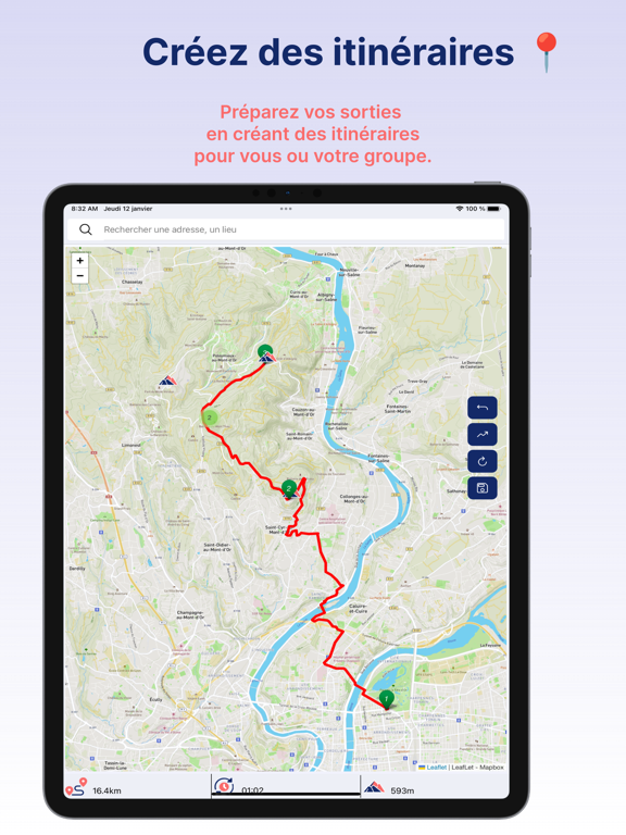 Screenshot #6 pour GPS vélo route - BikeCompanion