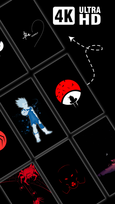 Wallpaper Aesthetic Black Screenshot