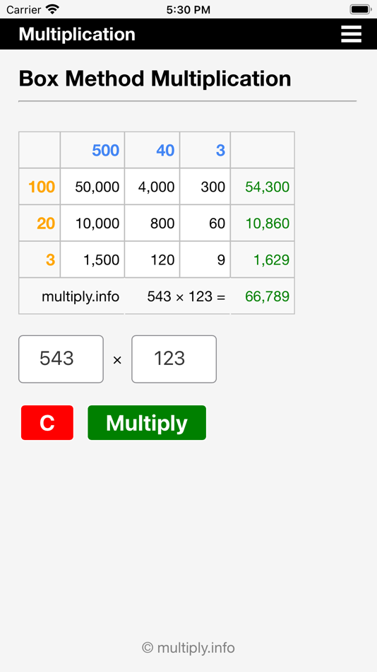#3. Box Method Multiplication (iOS) By: H Valeur