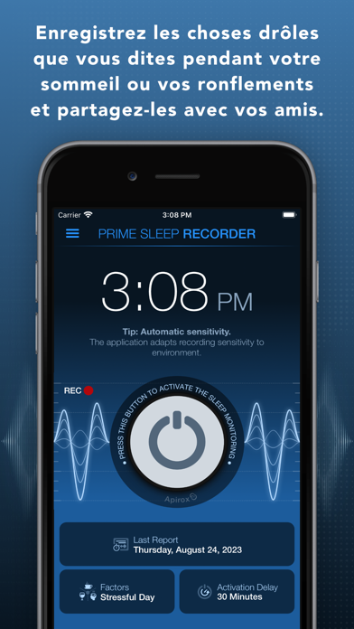 Screenshot #1 pour Prime Sleep Recorder