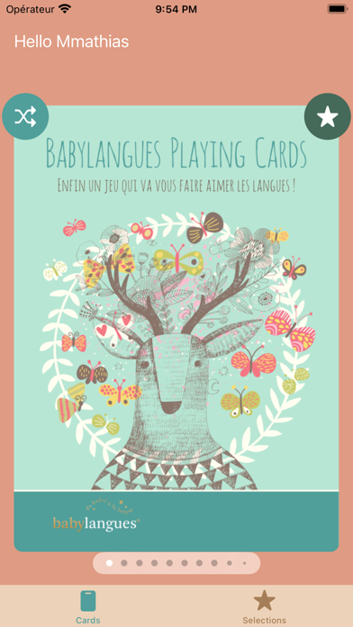 Babylangues Cards Screenshot