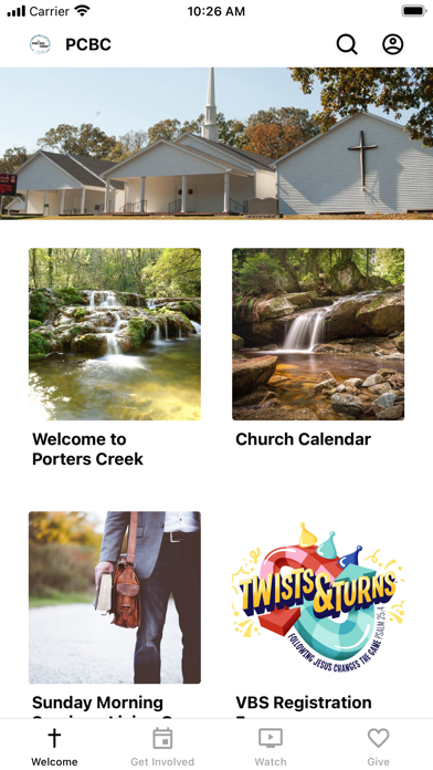 Porters Creek Baptist Church Screenshot