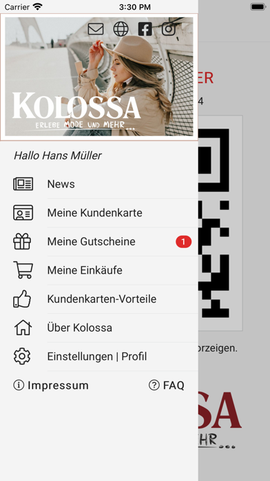 Modehaus Kolossa Screenshot