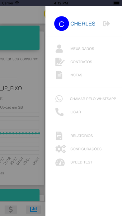 Meganet telecom Screenshot