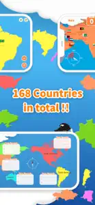 World Map Puzzle 168 Countries screenshot #4 for iPhone