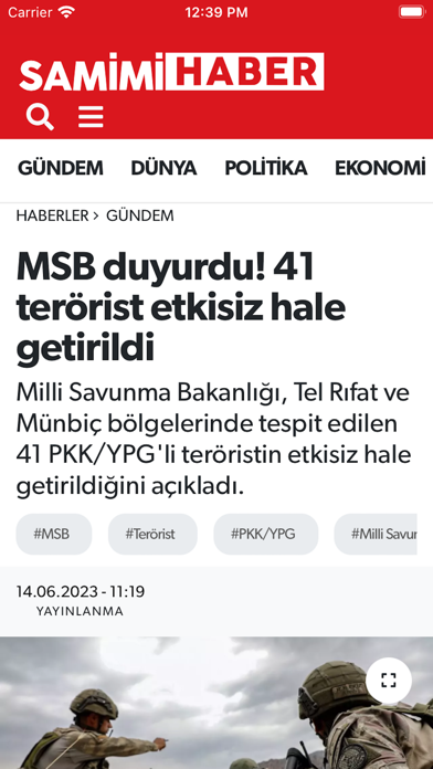 Samimi Haber Screenshot