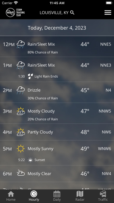 WAVE 3 Louisville Weather Screenshot