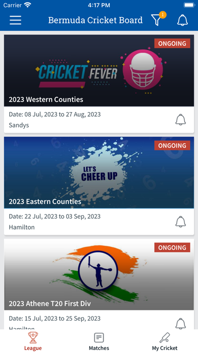 Bermuda Cricket Board Screenshot
