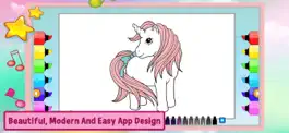 Game screenshot Unicorn Coloring Games Kids mod apk