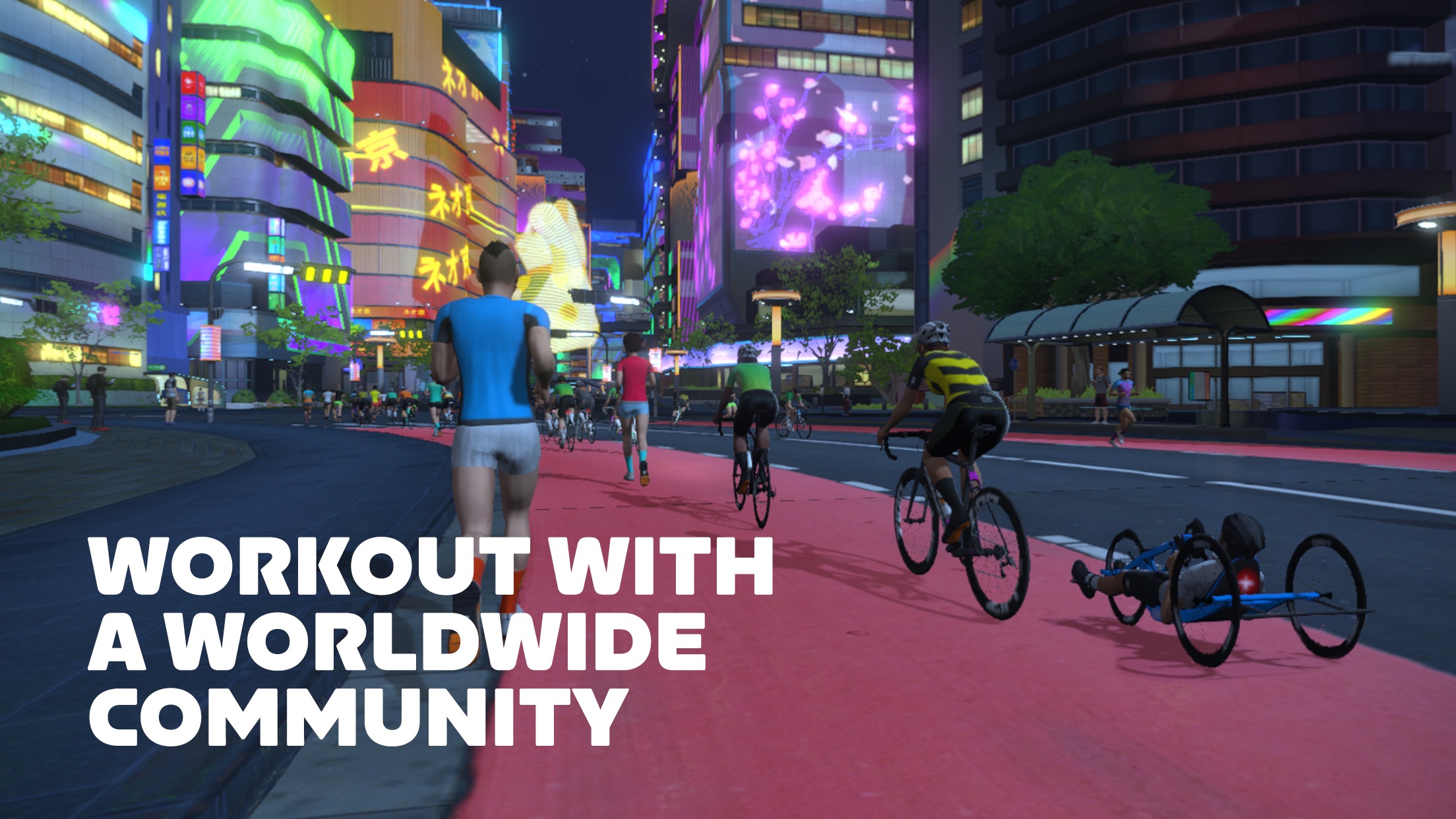 Screenshot do app Zwift: Ride and Run