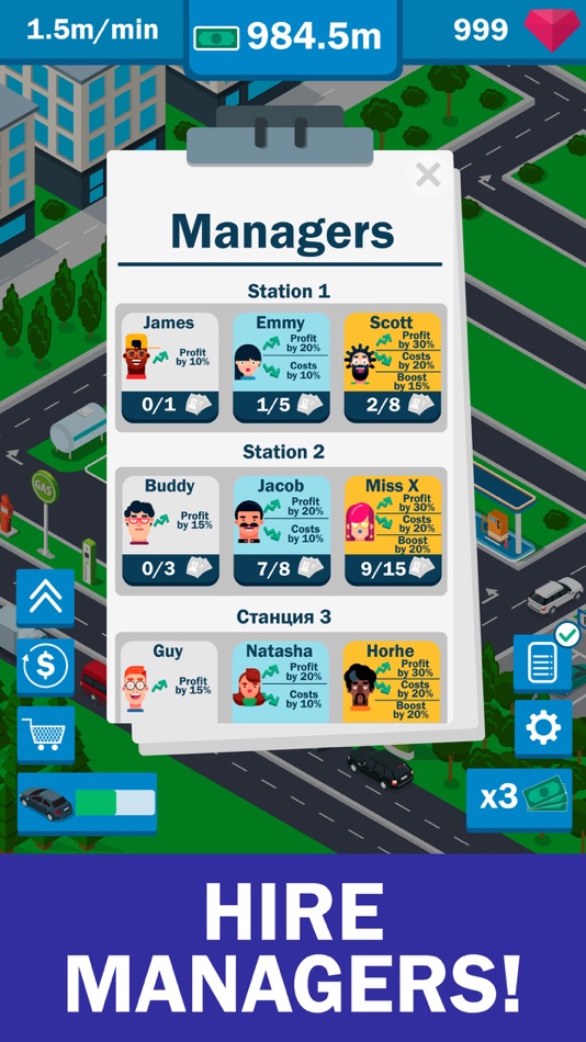 #2. Idle Gas Station - Fuel Tycoon (iOS) Podle: Andrei Naumov