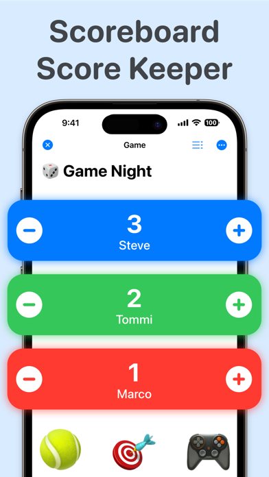 Keep Score: Scoreboard & Tally Screenshot
