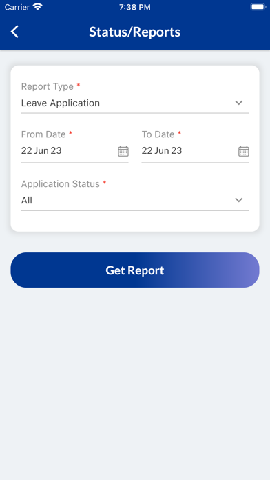SAG Staff Attendance Screenshot
