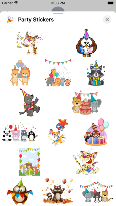 Screenshot #1 pour Party Stickers