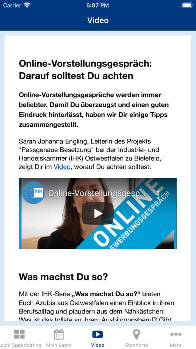 Ausbildungschance OWL Screenshot