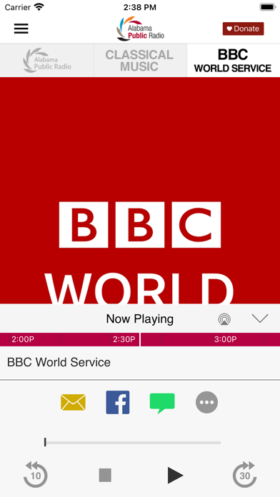 Alabama Public Radio Screenshot