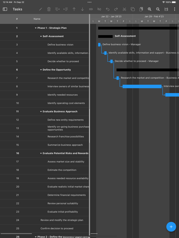 Screenshot #4 pour Ingantt: Planificateur Gantt