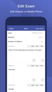mtestm - an exam creator app iphone screenshot 3
