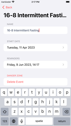 Days Since Goal Tracking screenshot 2
