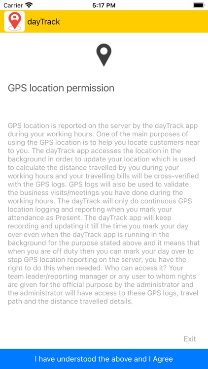 dayTrack Field Activity App