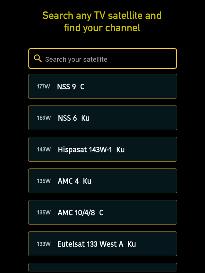 Movies and TV Channels Listing