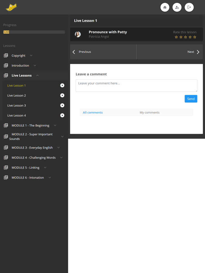 English with Patrícia